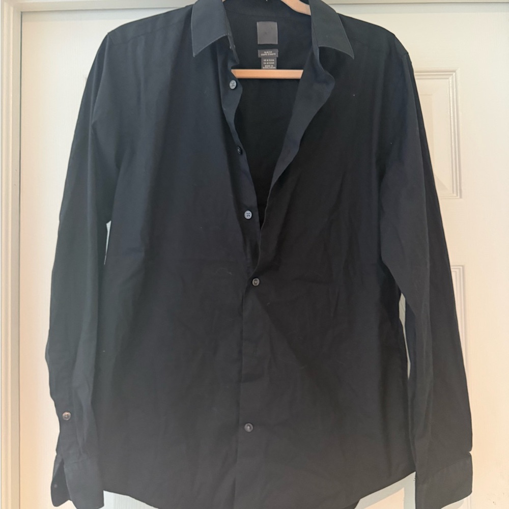 H&M Charcoal Slim Fit Shirt